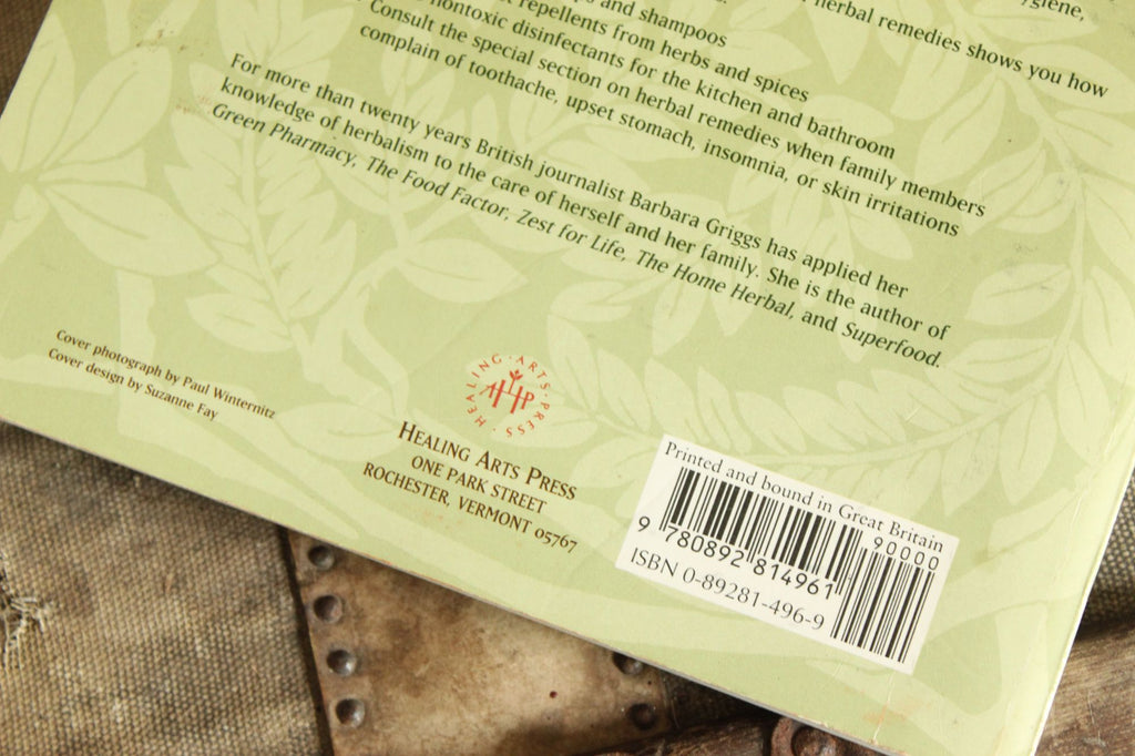 Vintage 1990s Book, "The Green Witch Herbal" by Barbara Griggs, 1994