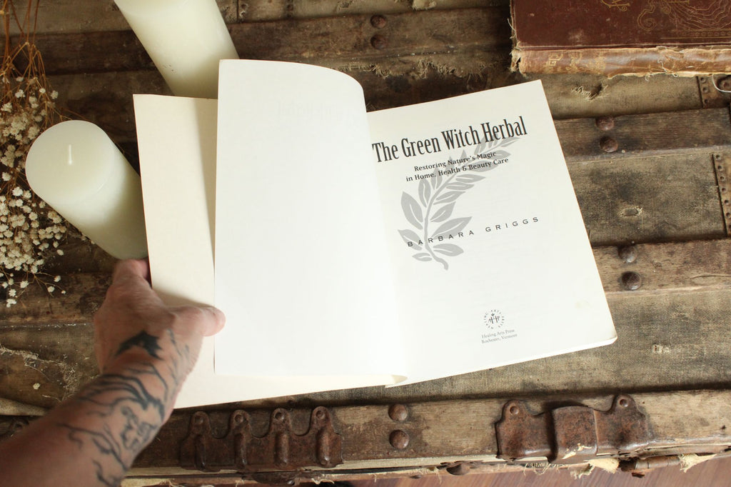 Vintage 1990s Book, "The Green Witch Herbal" by Barbara Griggs, 1994