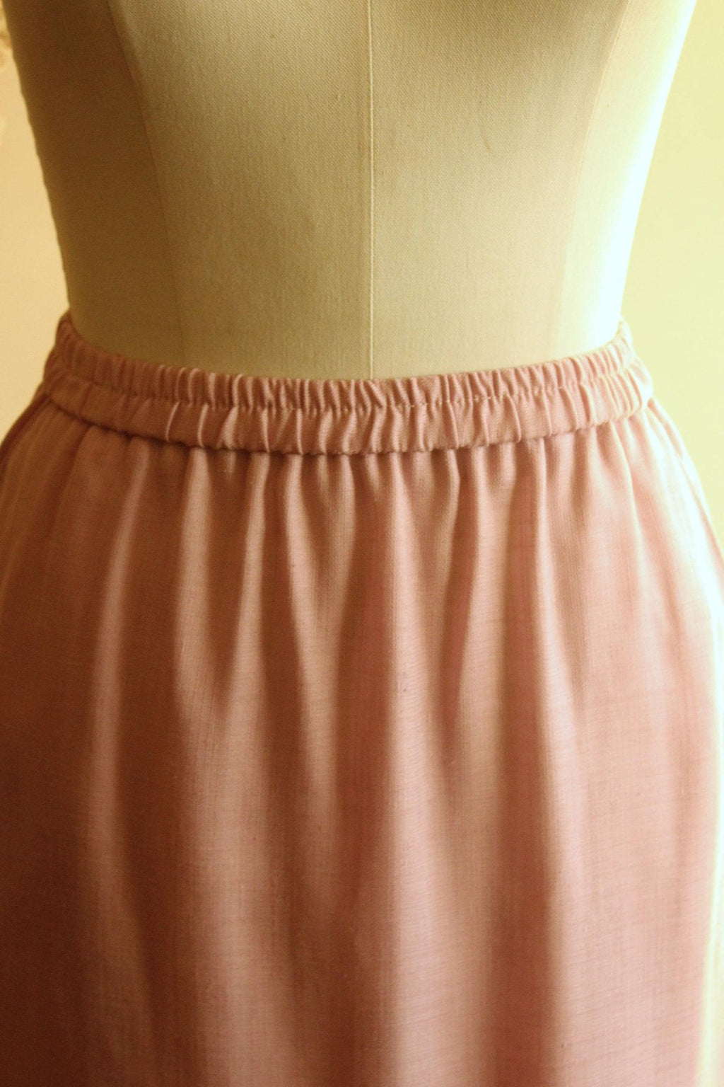 Vintage 1980s Campus Casuals Pink Skirt with Pockets