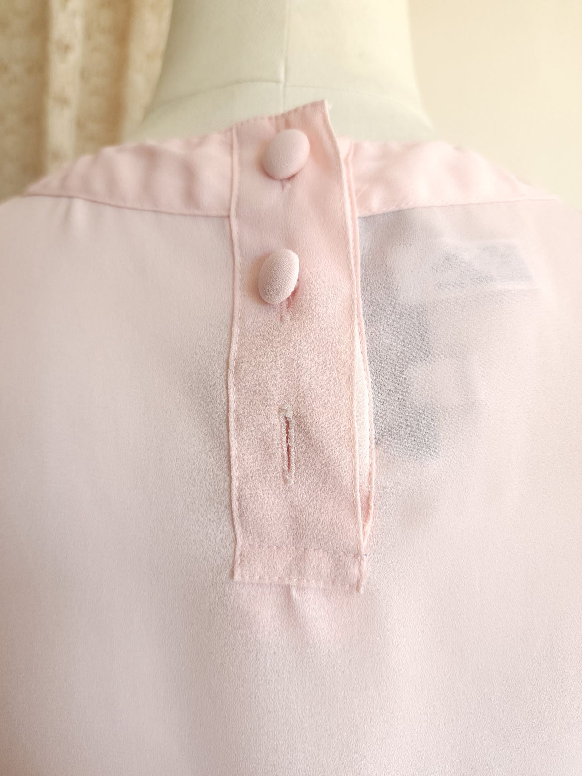 Vintage 1980s 1990s Laura & Jayne Pink Pleated Blouse