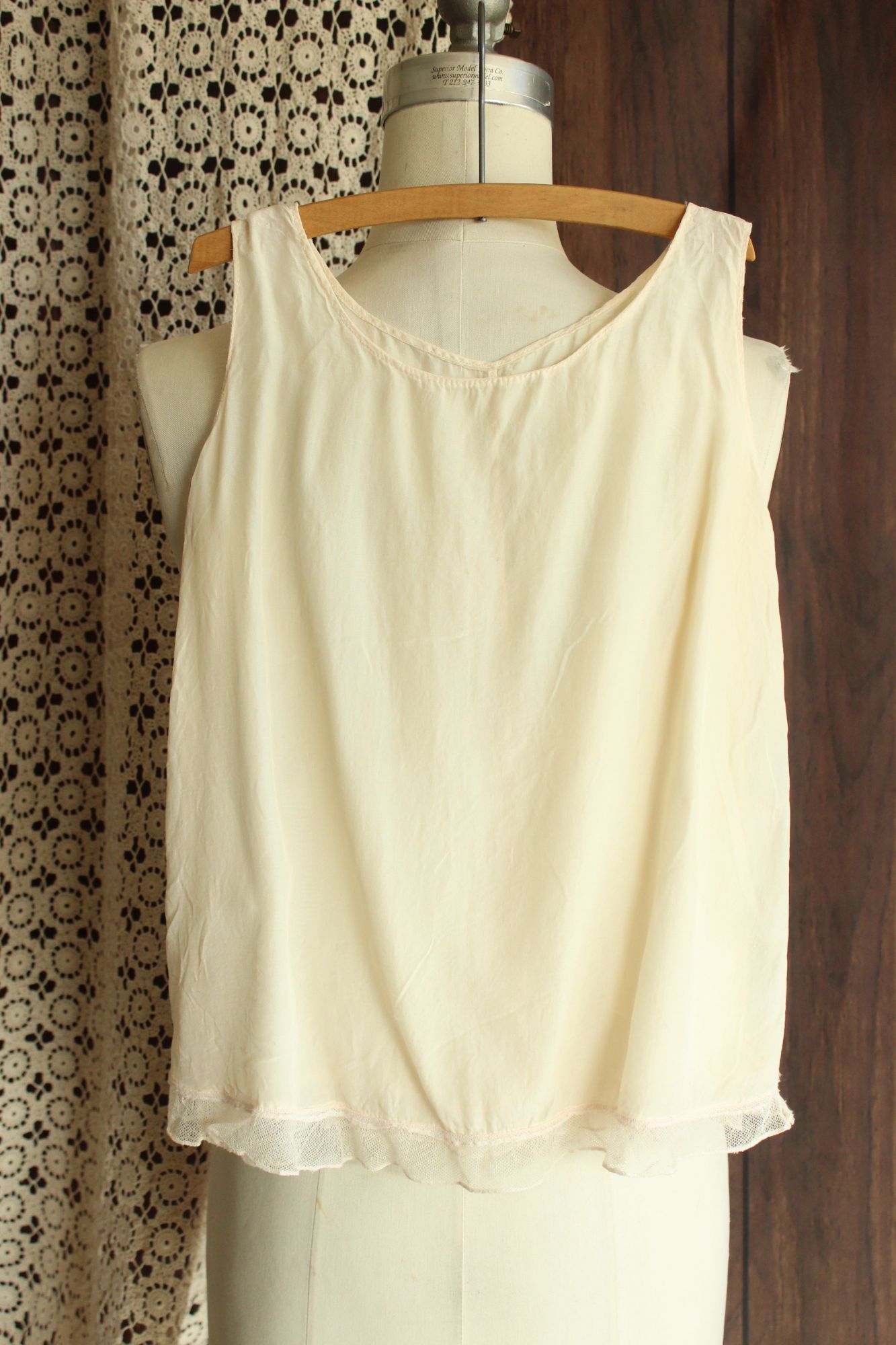 Vintage 1920s 1930s Handmade Pink Silk Baby Girls Frock