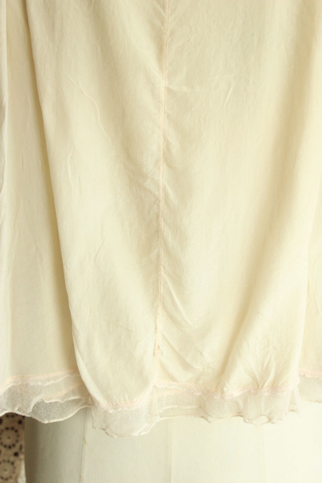 Vintage 1920s 1930s Handmade Pink Silk Baby Girls Frock