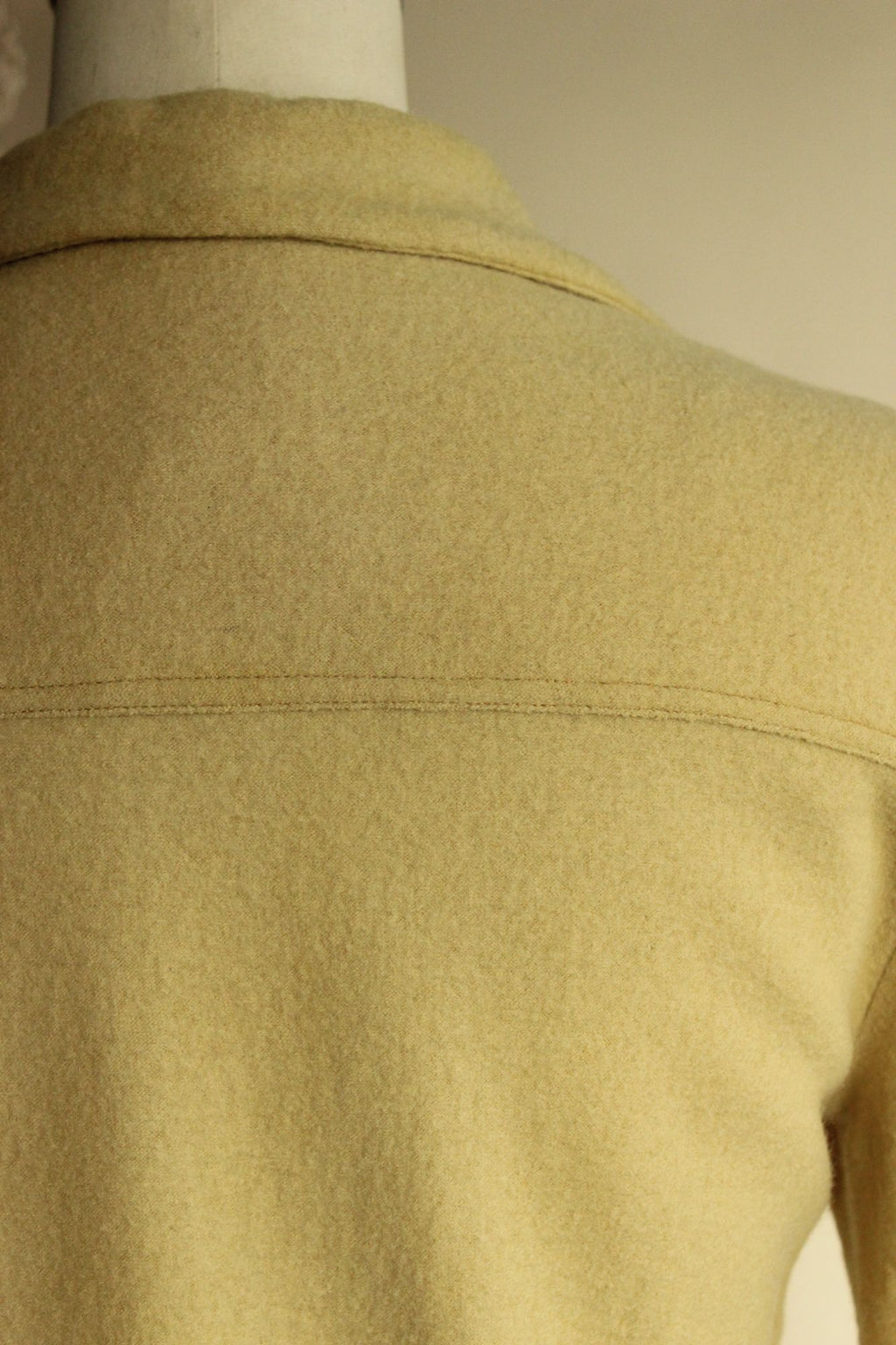 Vintage 1960s Fred Rothschild Yellow Wool Coat Dress