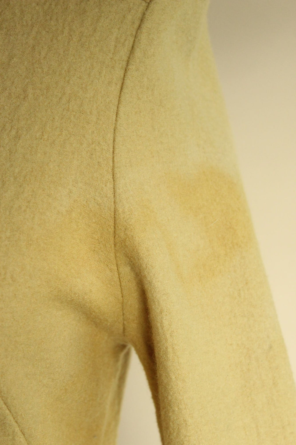 Vintage 1960s Fred Rothschild Yellow Wool Coat Dress
