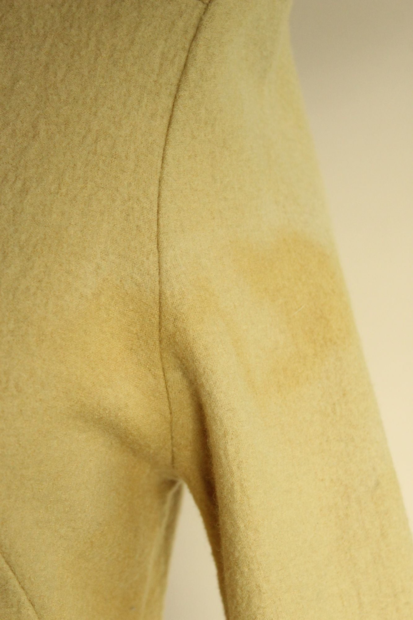 Vintage 1960s Fred Rothschild Yellow Wool Coat Dress