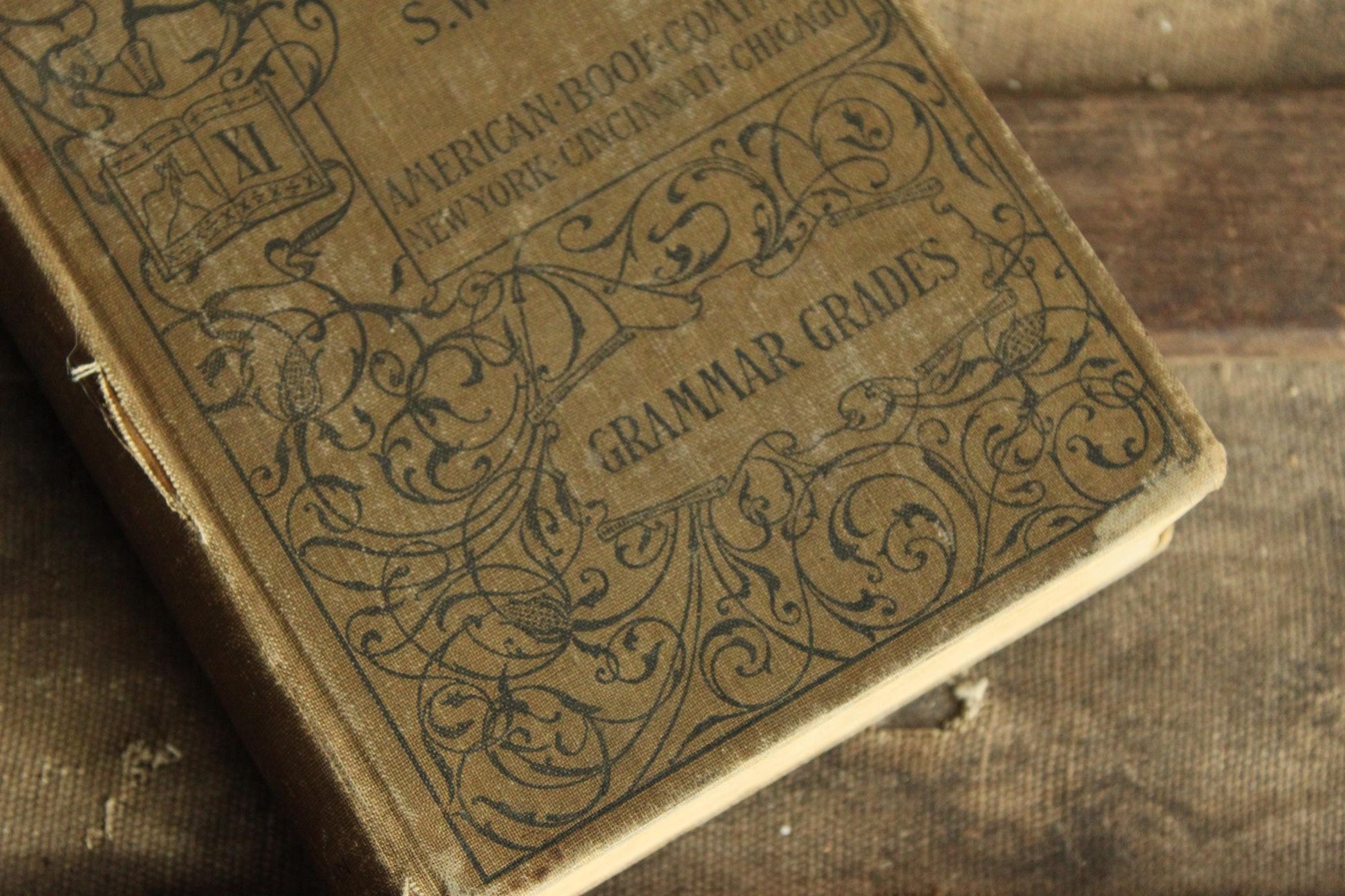 Vintage 1900s Book, "Practical Arithmetic, Grammer Grades" by S. W. Baird, Published by American Book Company