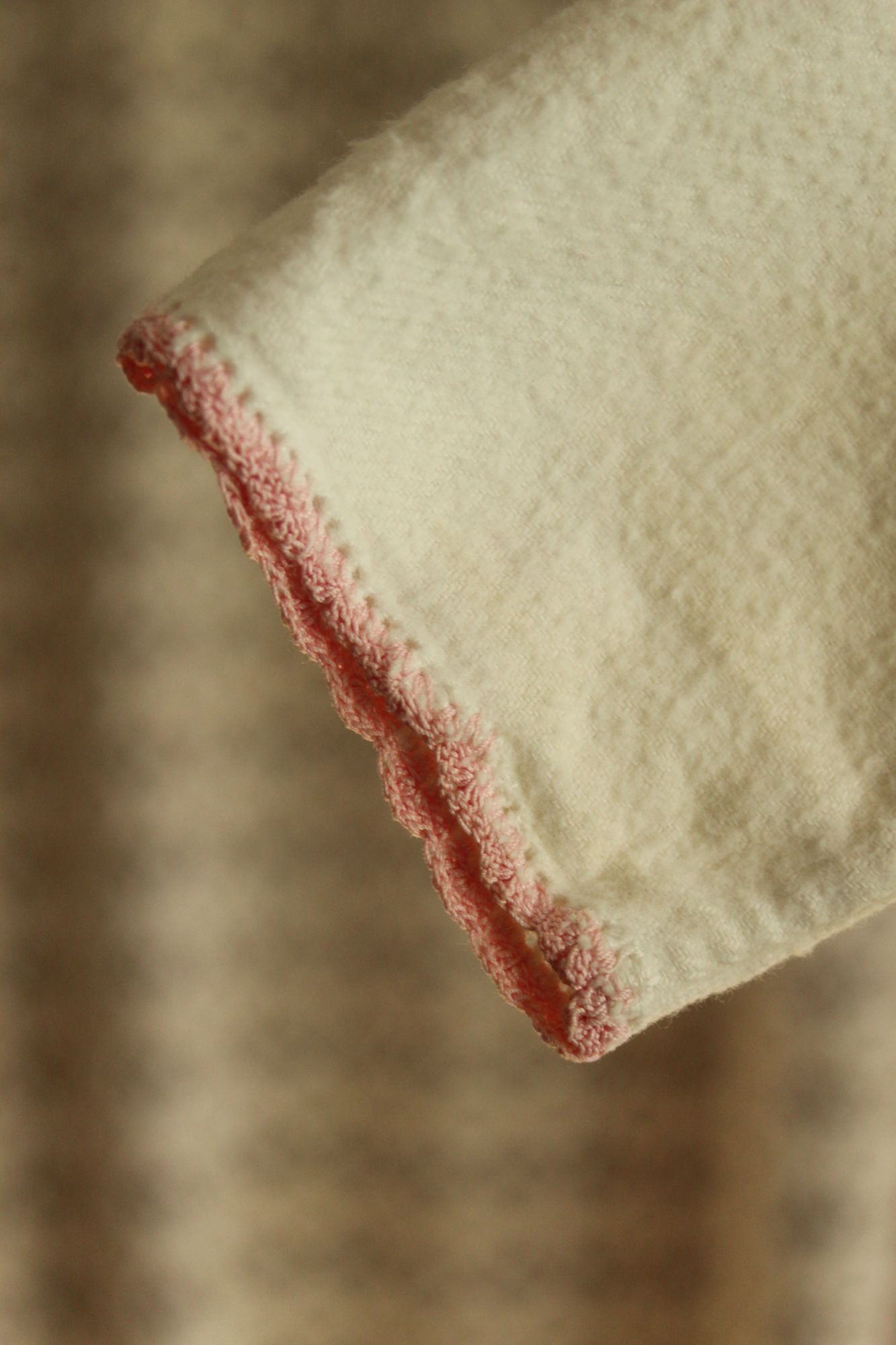 Vintage 1950s Baby Bed Jacket With Floral Embroidery