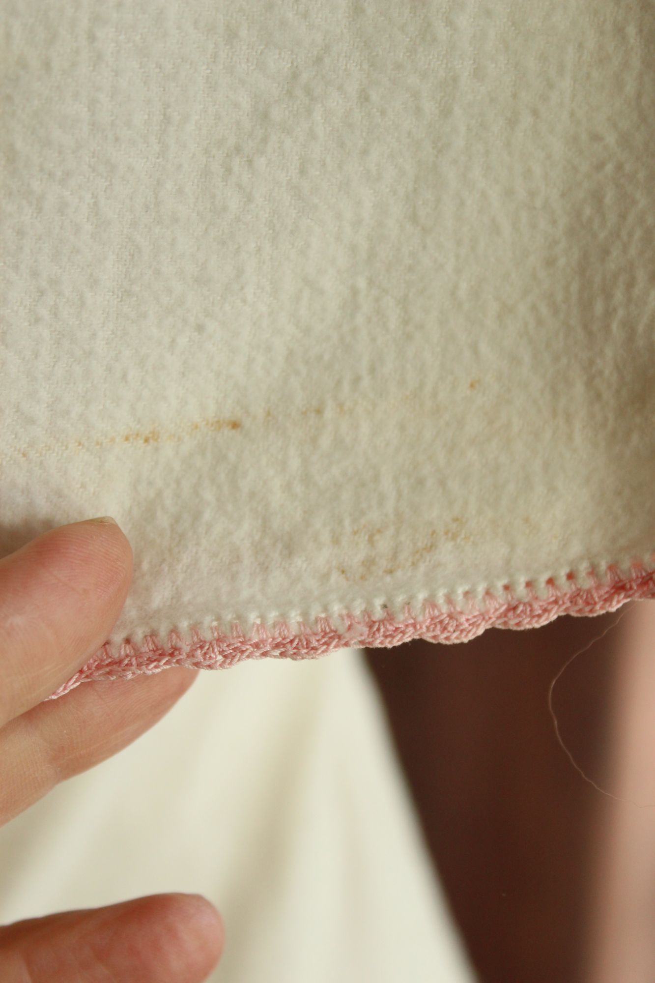 Vintage 1950s Baby Bed Jacket With Floral Embroidery