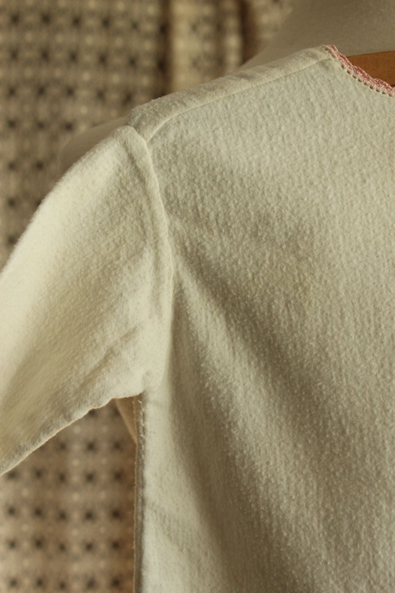 Vintage 1950s Baby Bed Jacket With Floral Embroidery