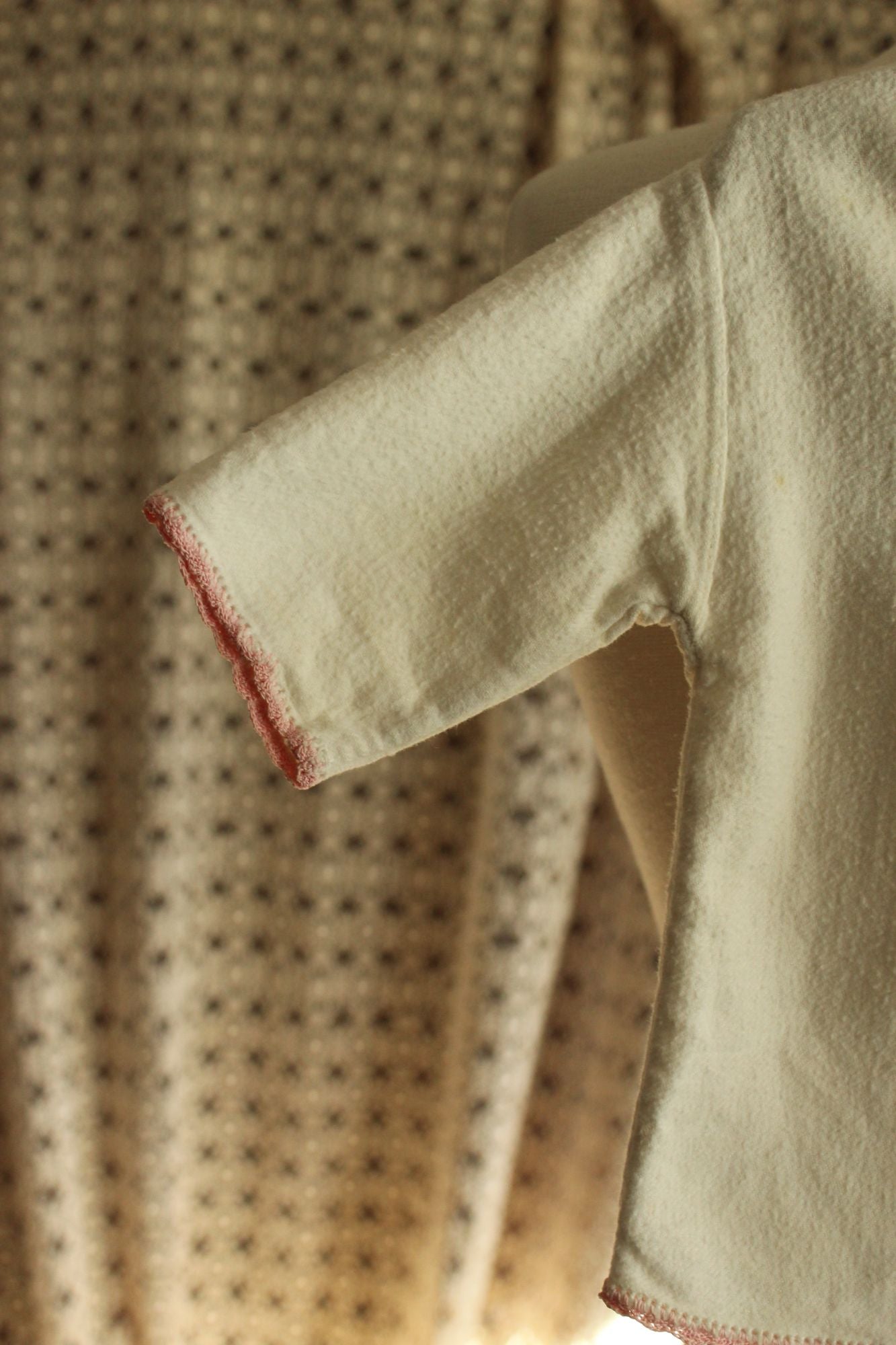 Vintage 1950s Baby Bed Jacket With Floral Embroidery