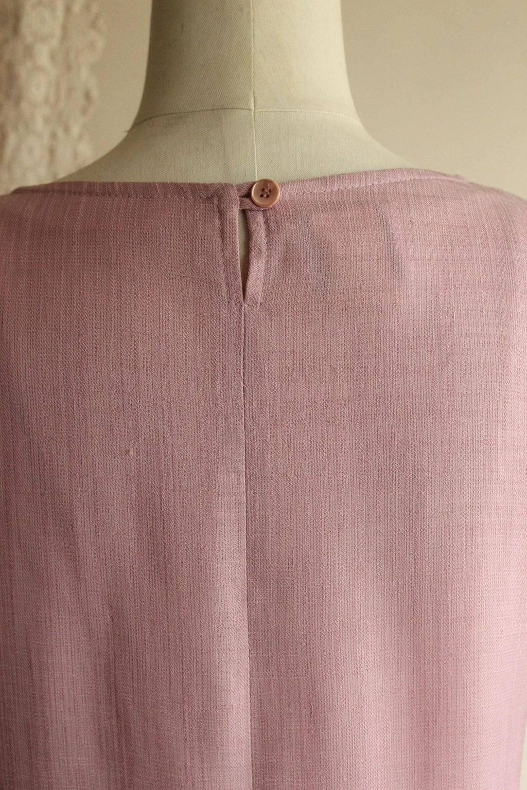 Vintage 1980s Campus Casuals Pink Woven Top