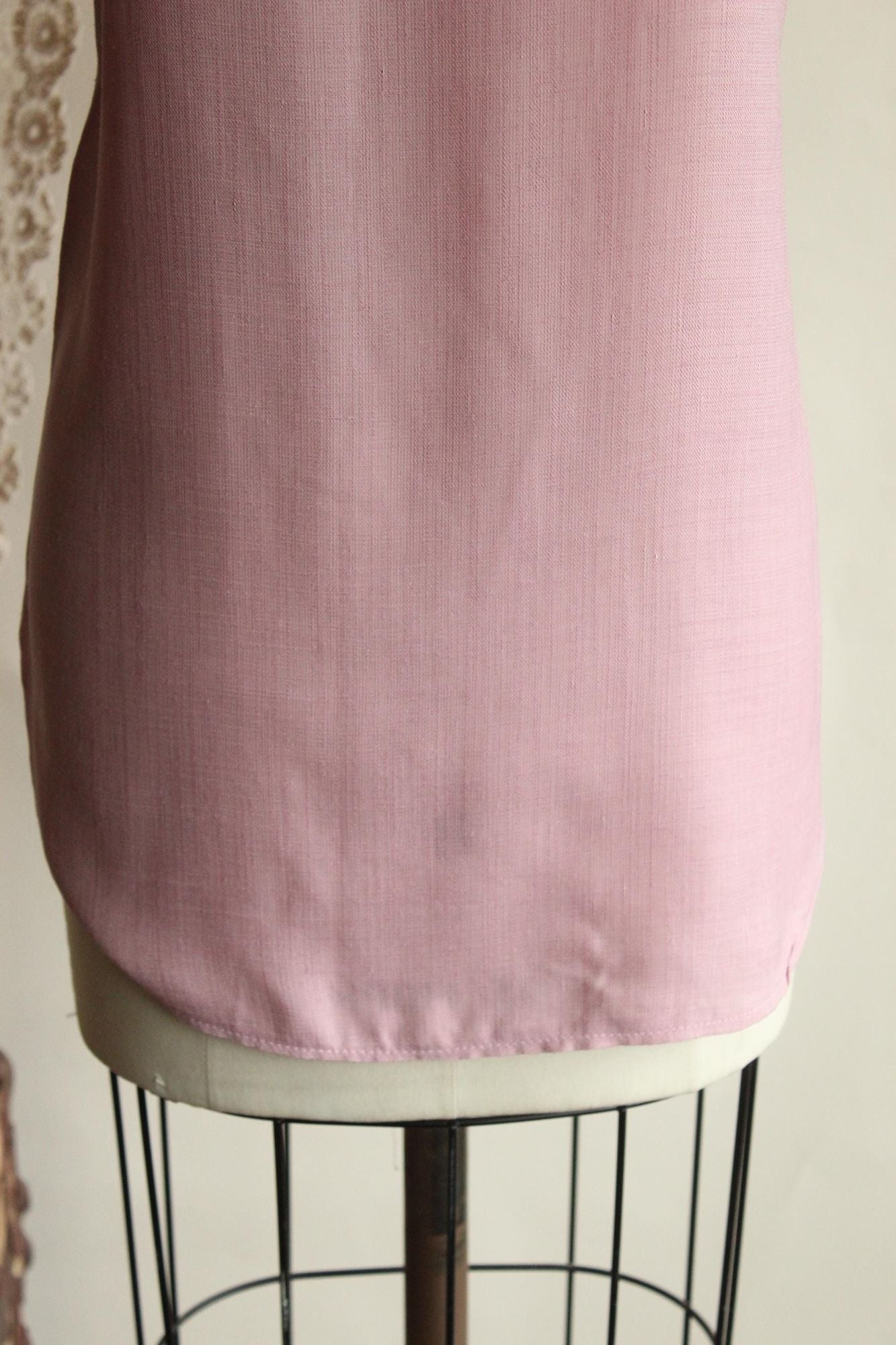 Vintage 1980s Campus Casuals Pink Woven Top