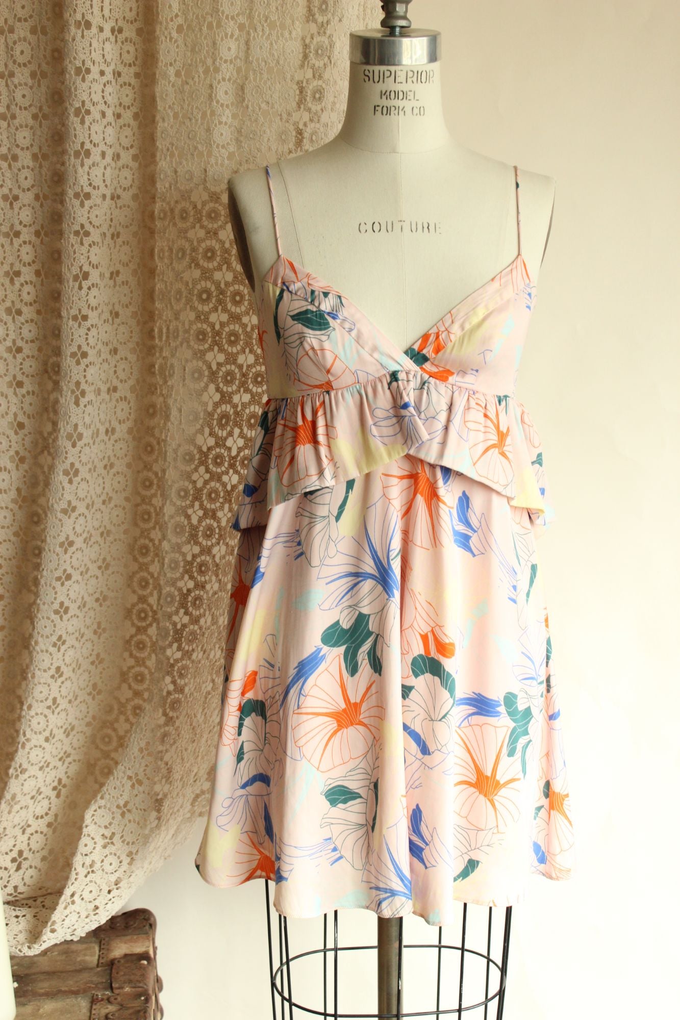 Alice & UO, Anthropologie, Heaven Ruffle Dress, Size 2, Babydoll style