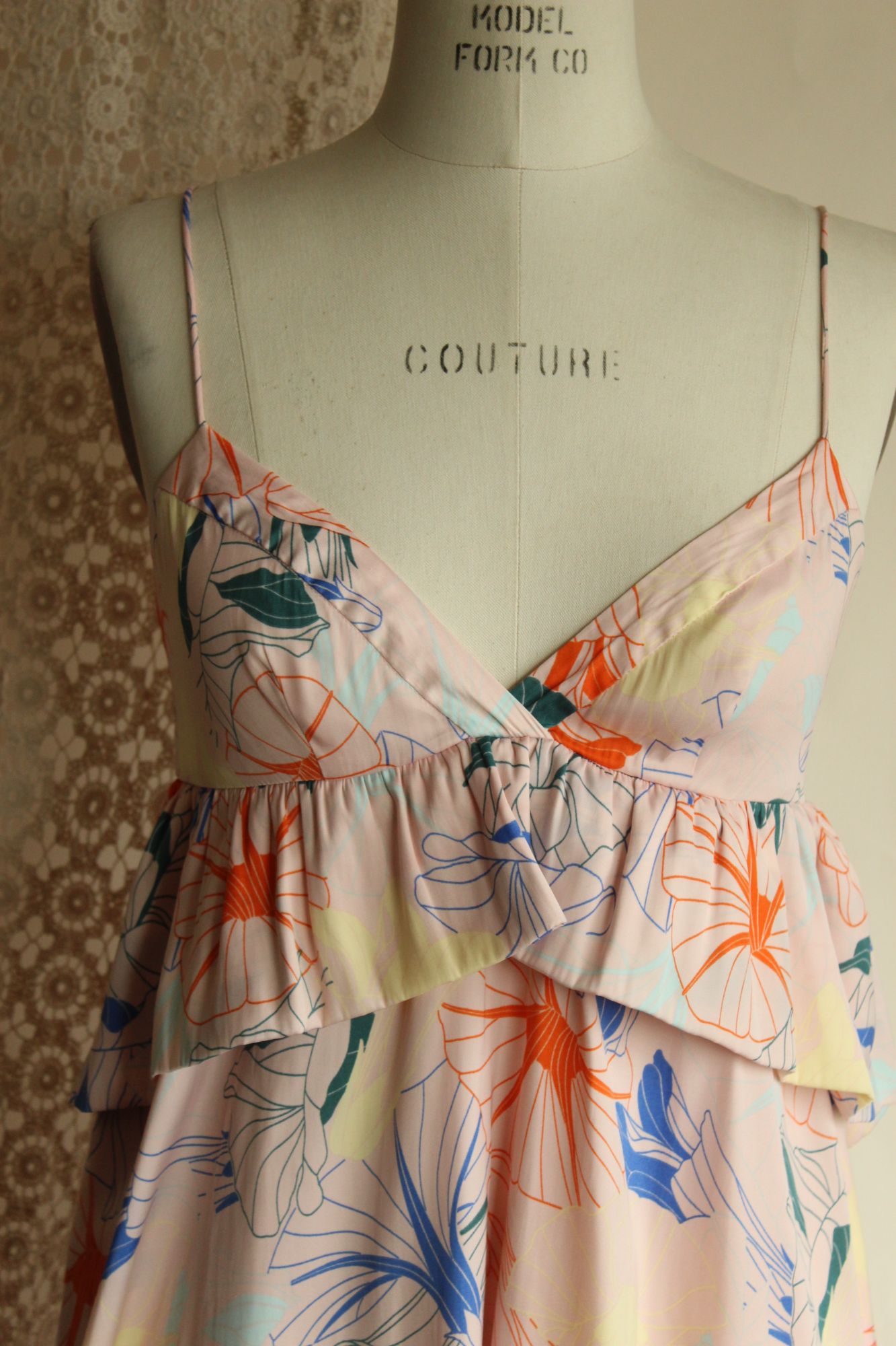 Alice & UO, Anthropologie, Heaven Ruffle Dress, Size 2, Babydoll style