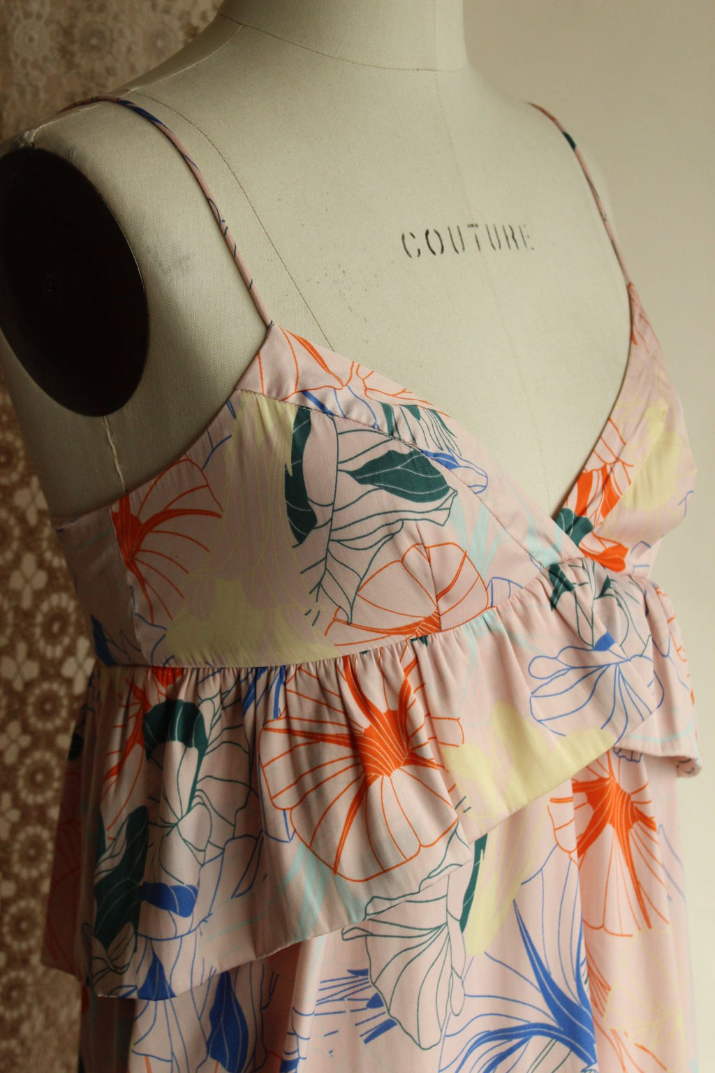 Alice & UO, Anthropologie, Heaven Ruffle Dress, Size 2, Babydoll style