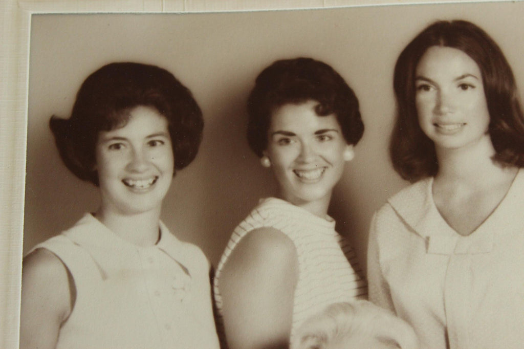 Vintage 1960s Studio Family Portrait Photo of Multi Generational Women