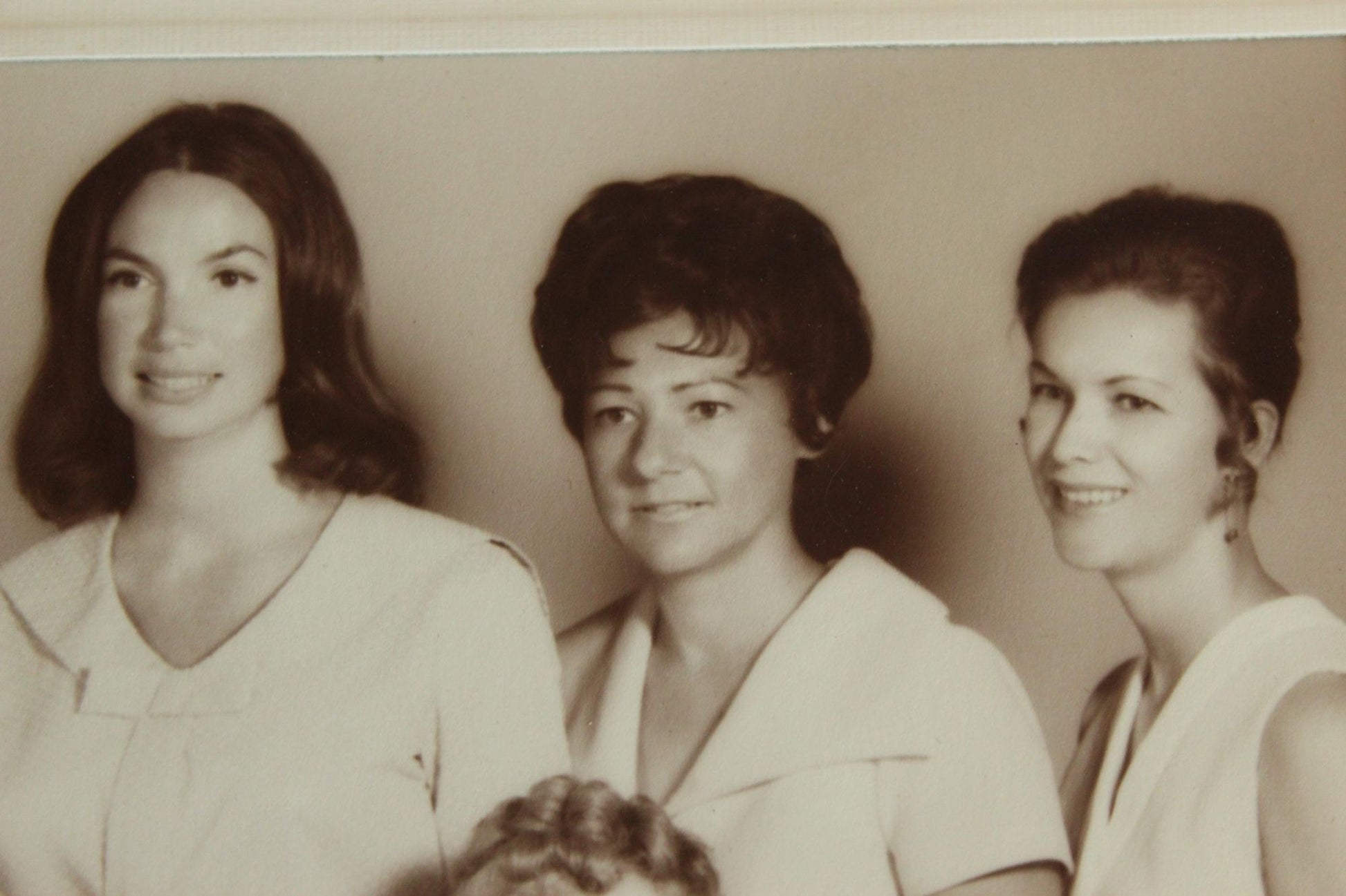 Vintage 1960s Studio Family Portrait Photo of Multi Generational Women
