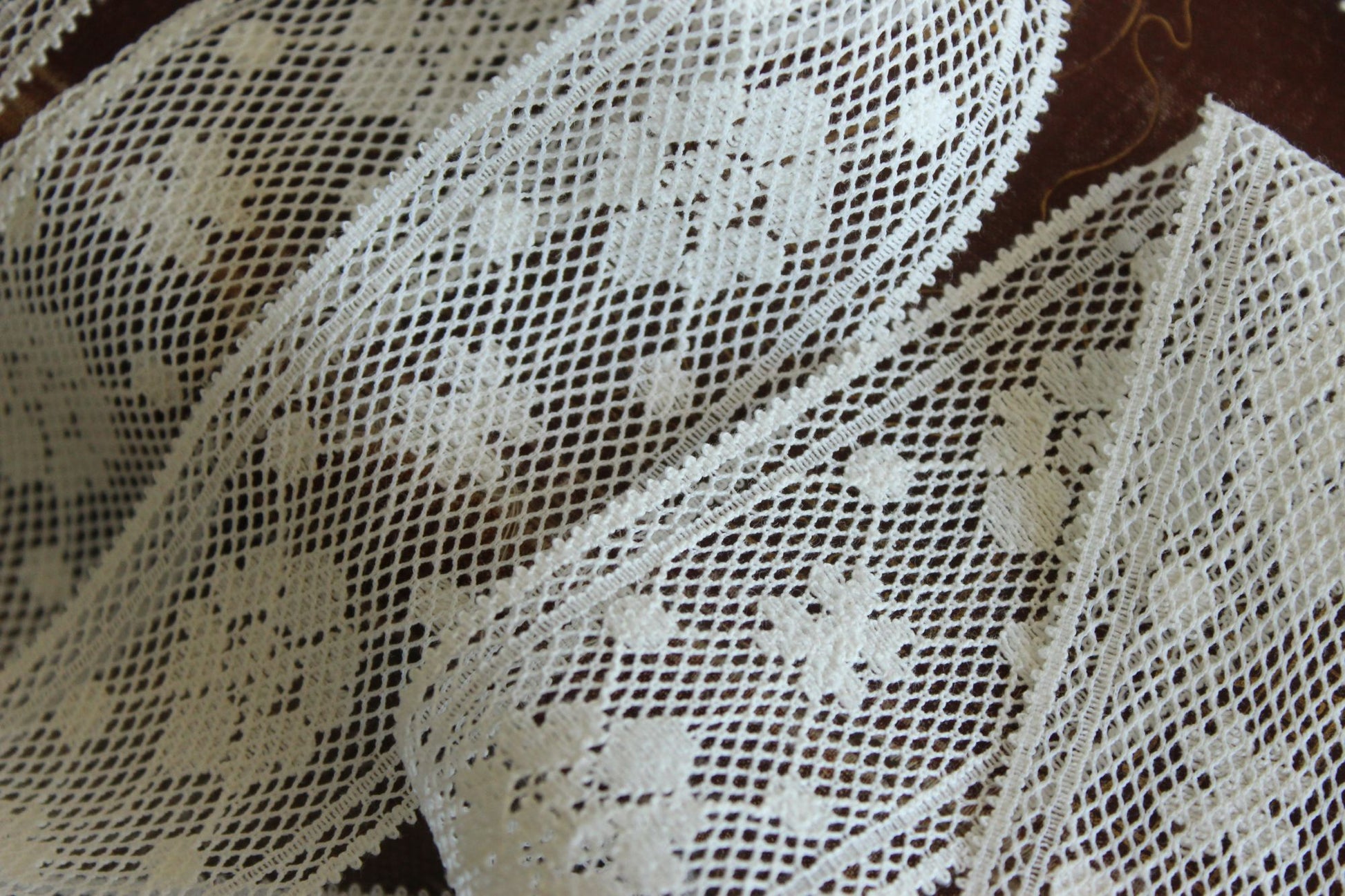 Vintage Lace Trim / Off White 2" Wide, Two Yards plus 29 Inches