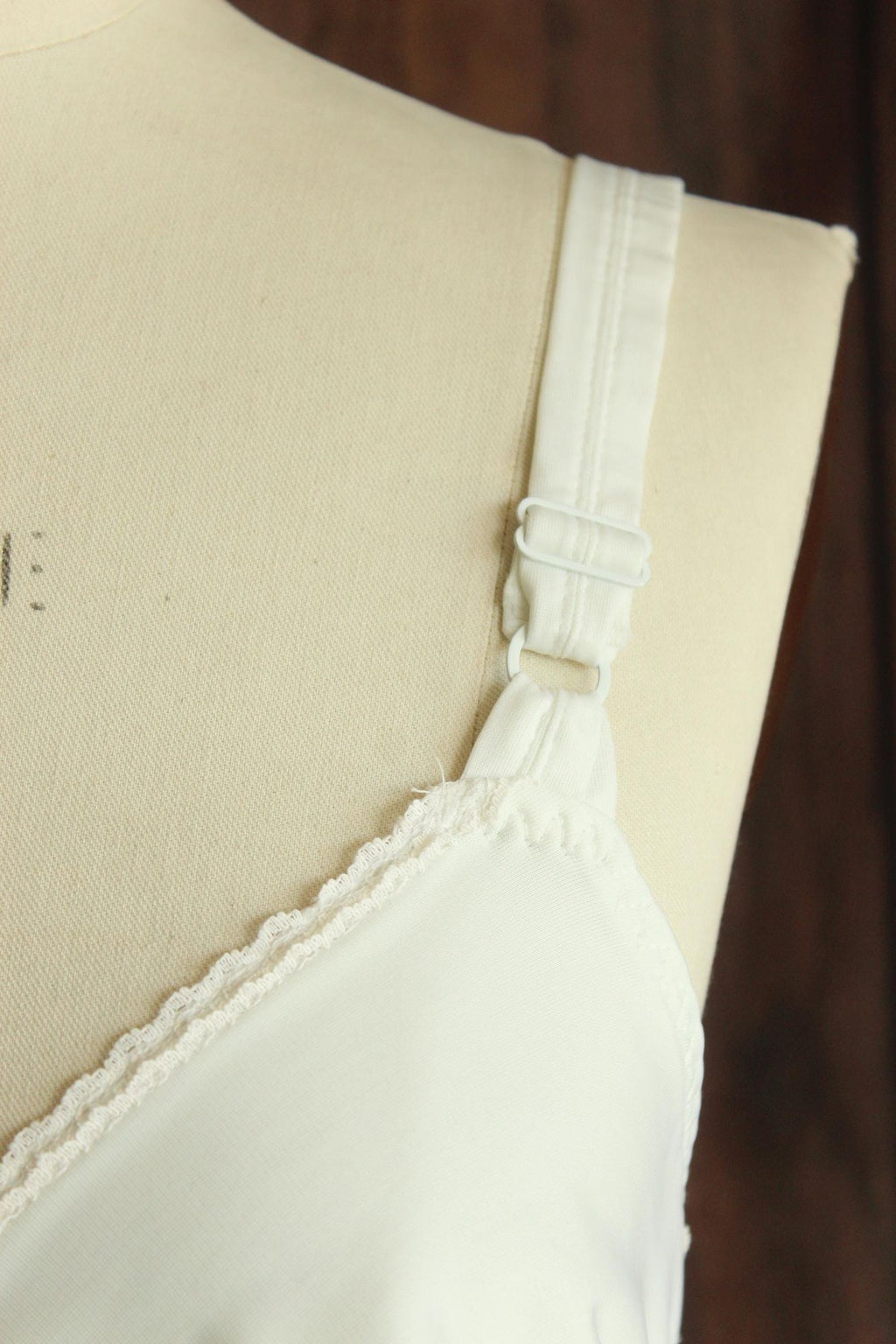 Vintage 1980s 1990s Bra, White 36C, Playtex Cross Your Heart #754
