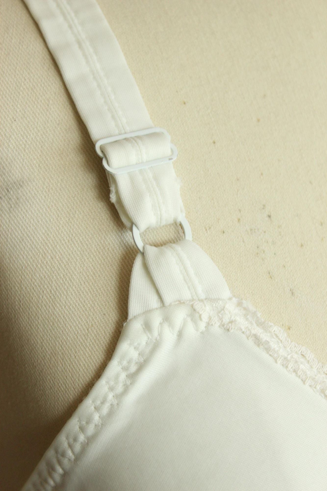 Vintage 1980s 1990s Bra, White 36C, Playtex Cross Your Heart #754