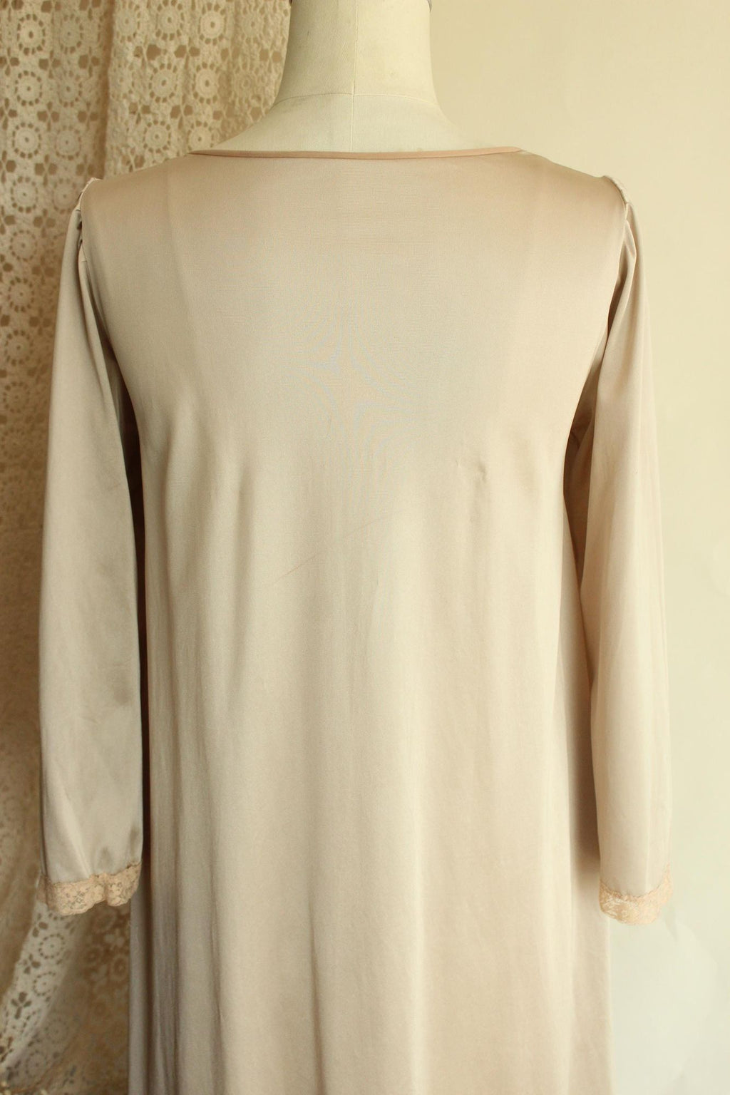Vintage 1970s Brown Peignoir Robe with Pockets by Lorraine