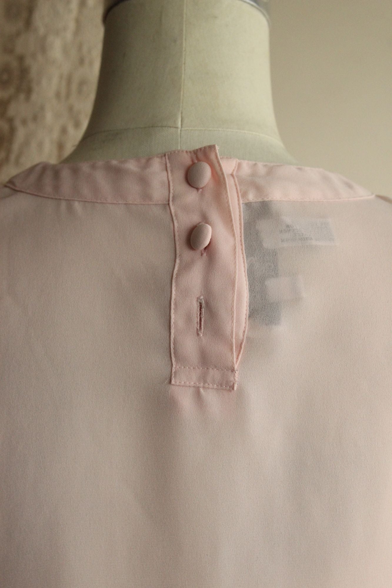 Vintage 1980s 1990s Laura & Jayne Pink Pleated Blouse