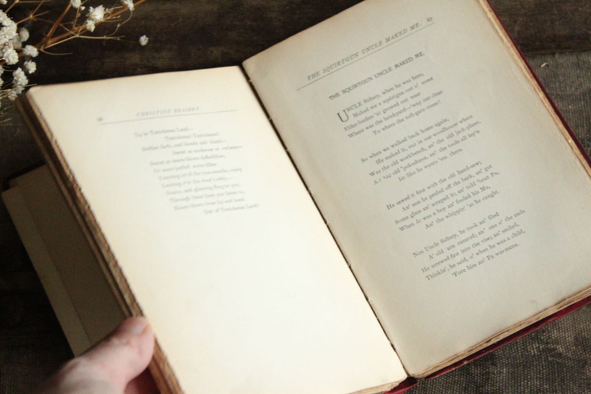 Vintage Antique 1890s Book, "Rhymes of Childhood" by James Whitcomb Riley