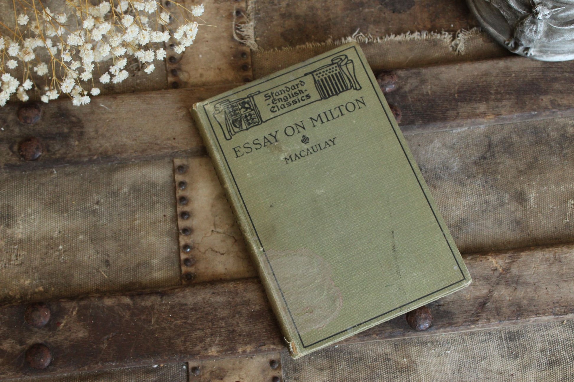 Vintage Antique 1890s Book, "Macaulay's Essay On Milton", Herbert Augustine Smith