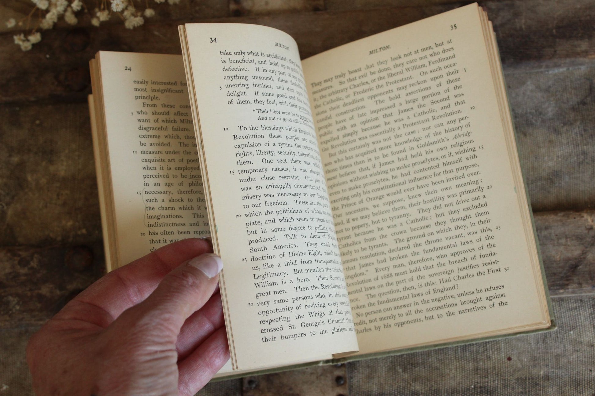 Vintage Antique 1890s Book, "Macaulay's Essay On Milton", Herbert Augustine Smith