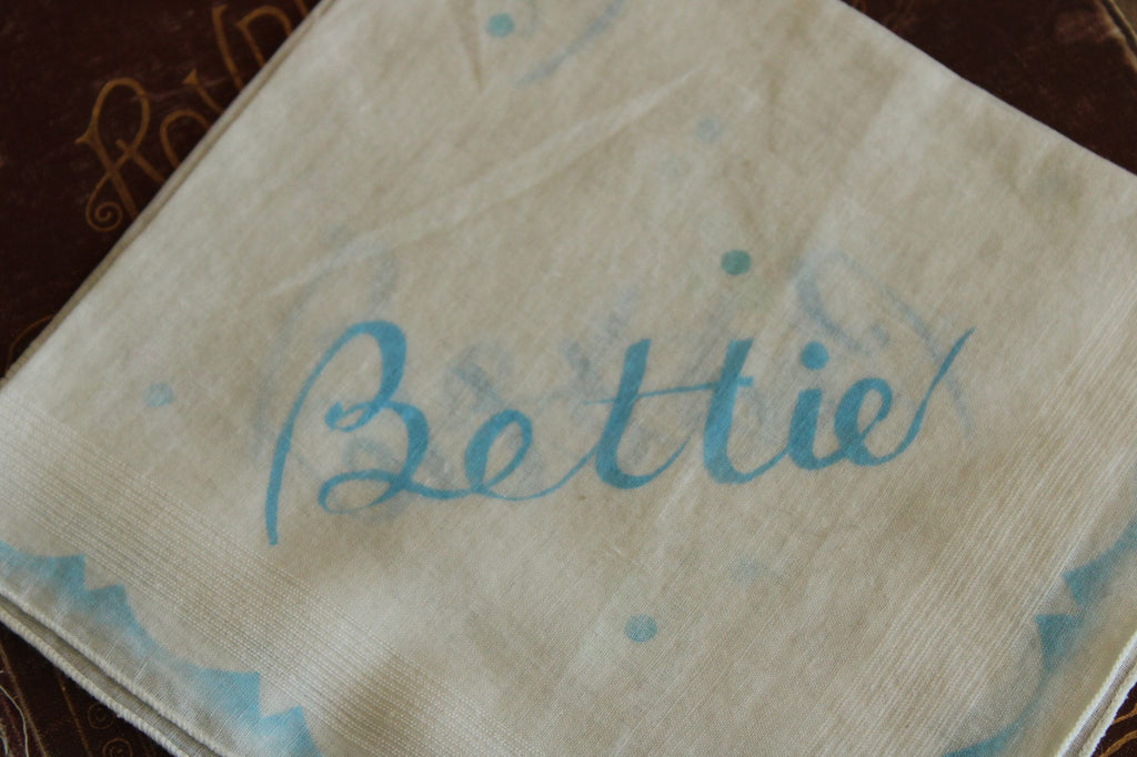 Vintage 1950s Handkerchief for Bettie
