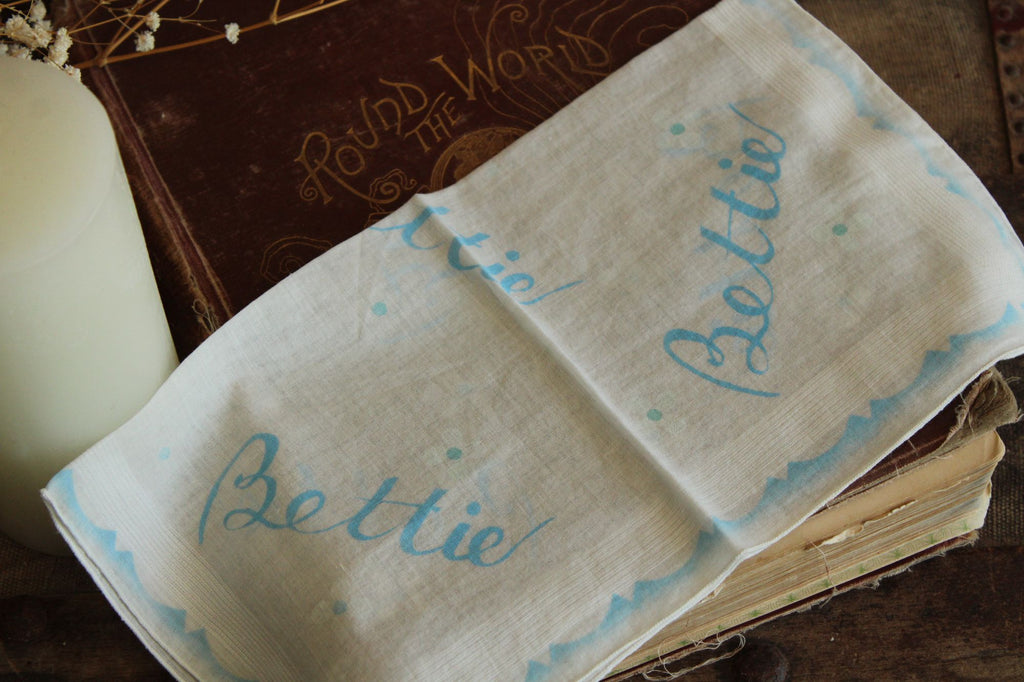 Vintage 1950s Handkerchief for Bettie