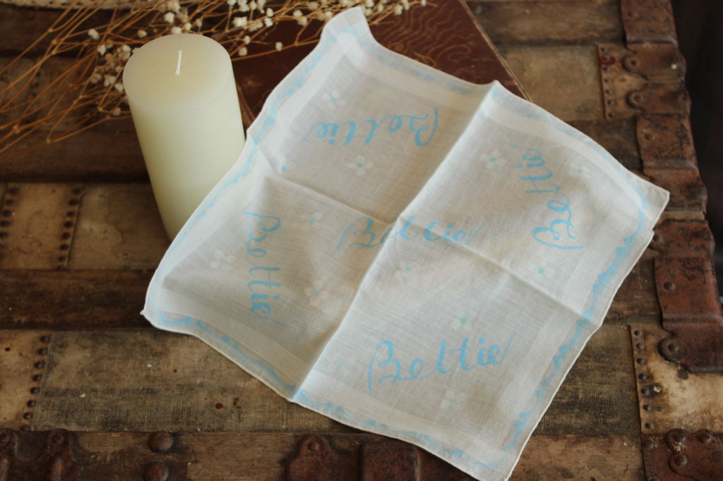 Vintage 1950s Handkerchief for Bettie