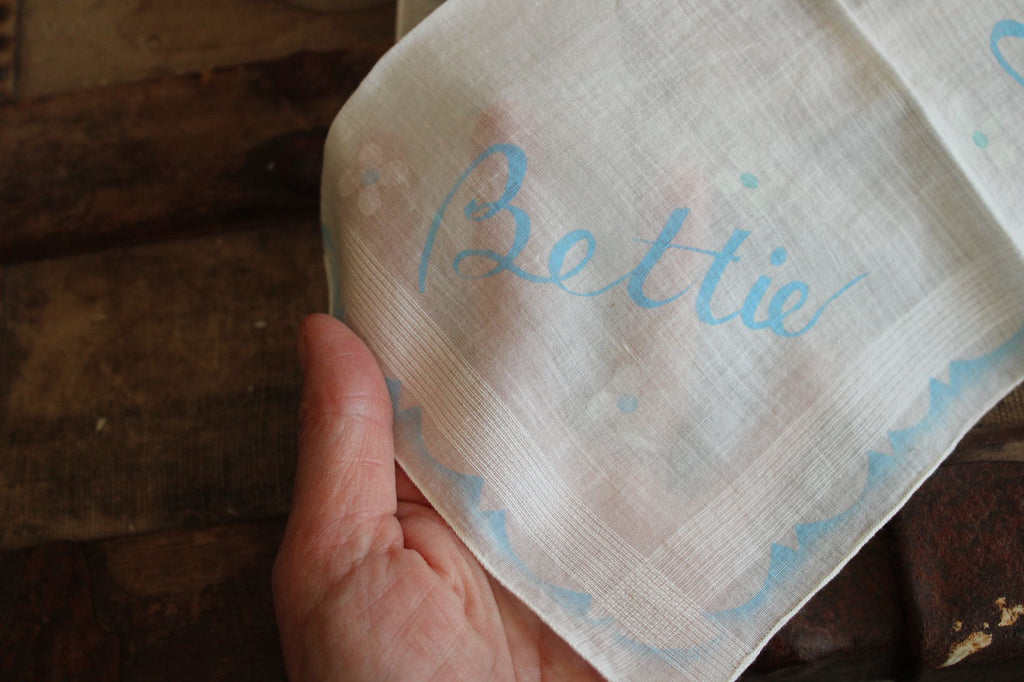 Vintage 1950s Handkerchief for Bettie