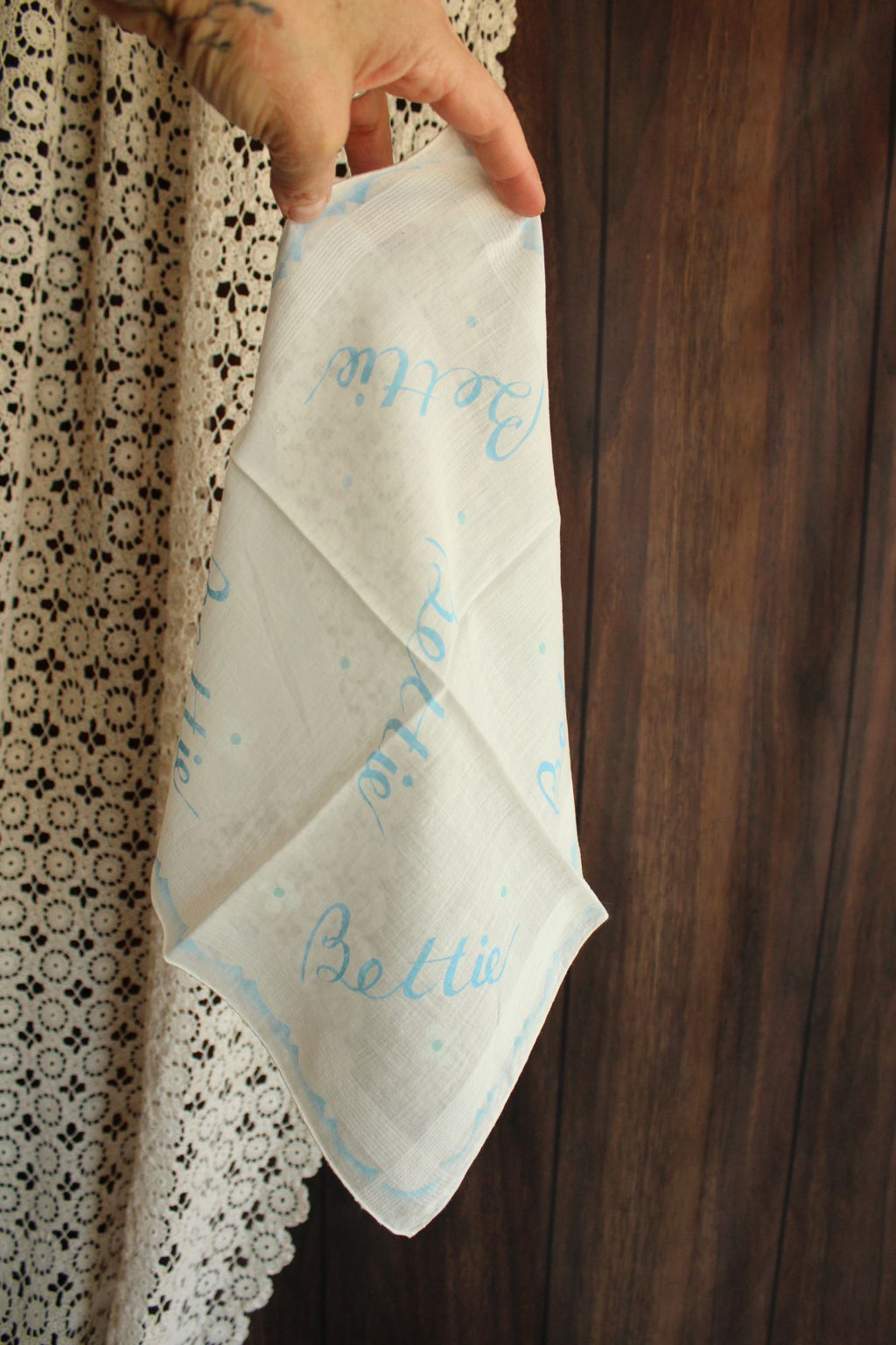 Vintage 1950s Handkerchief for Bettie