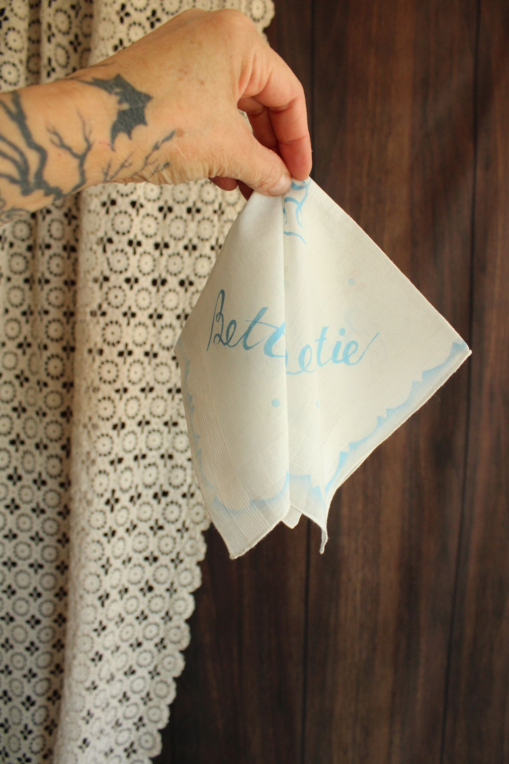 Vintage 1950s Handkerchief for Bettie