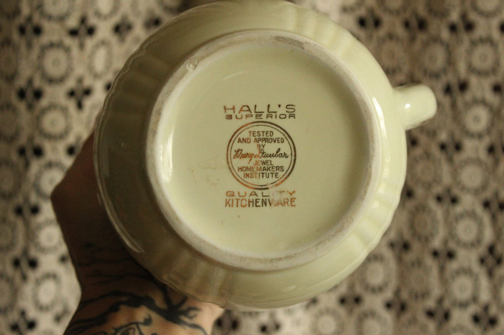 Vintage 1960s Halls Superior Autumn Leaf Pitcher