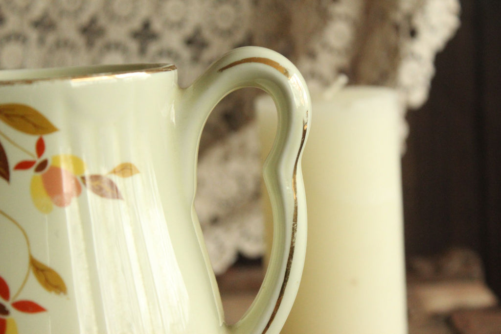 Vintage 1960s Halls Superior Autumn Leaf Pitcher