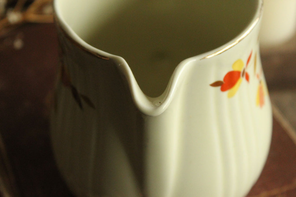 Vintage 1960s Halls Superior Autumn Leaf Pitcher