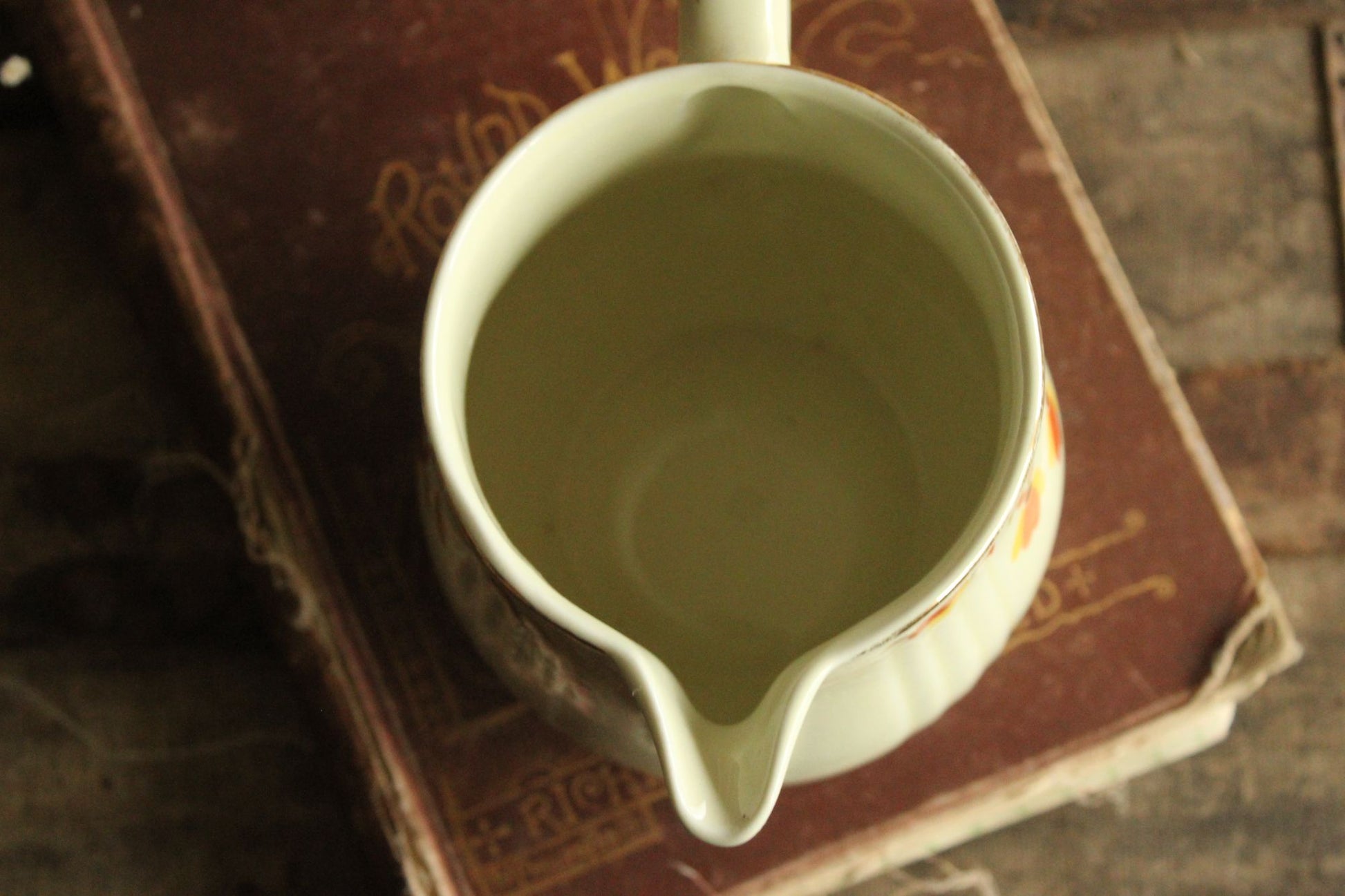 Vintage 1960s Halls Superior Autumn Leaf Pitcher