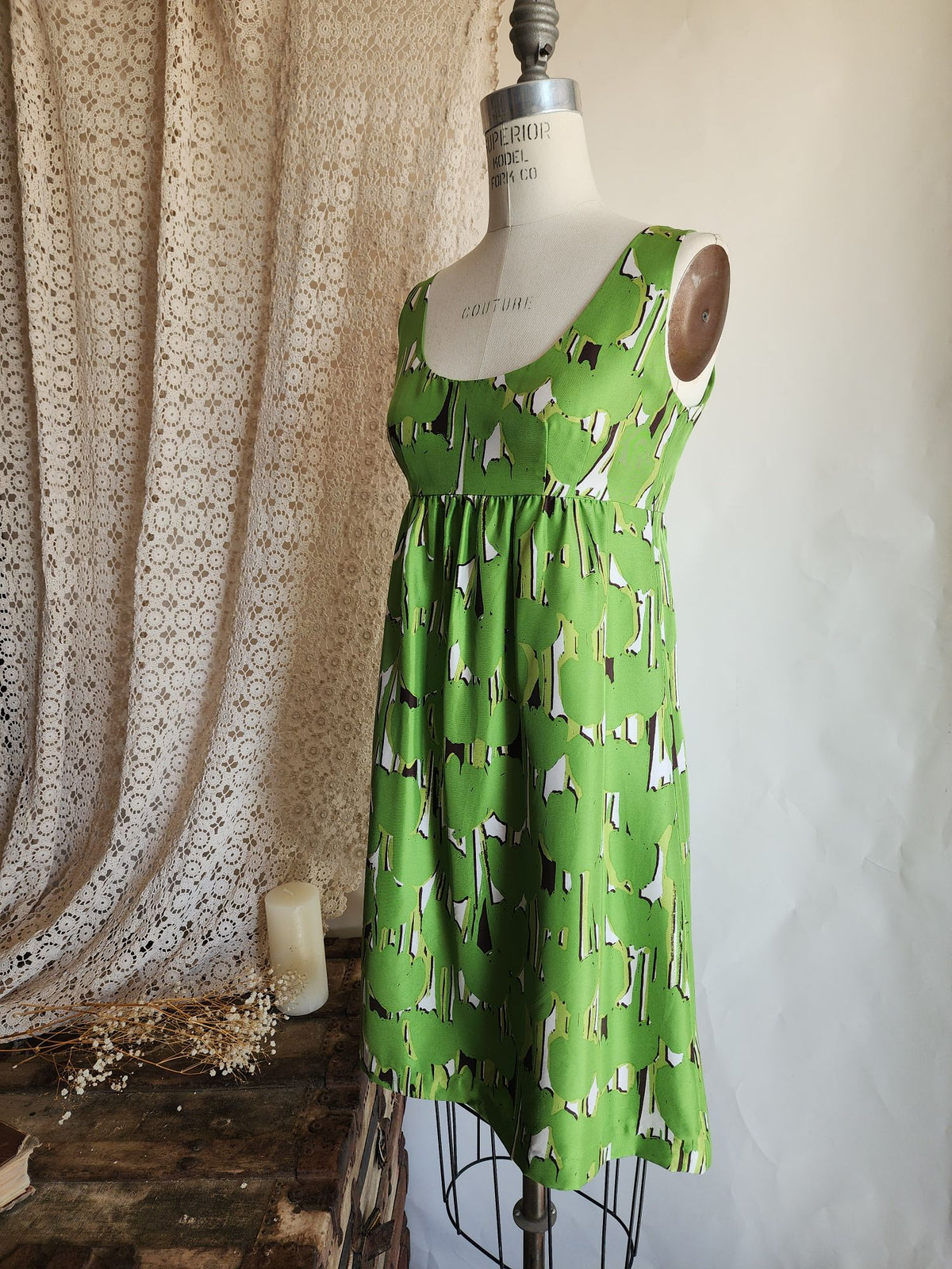Michael Kors Mini Dress, Silk Empire Waist, Size 6P