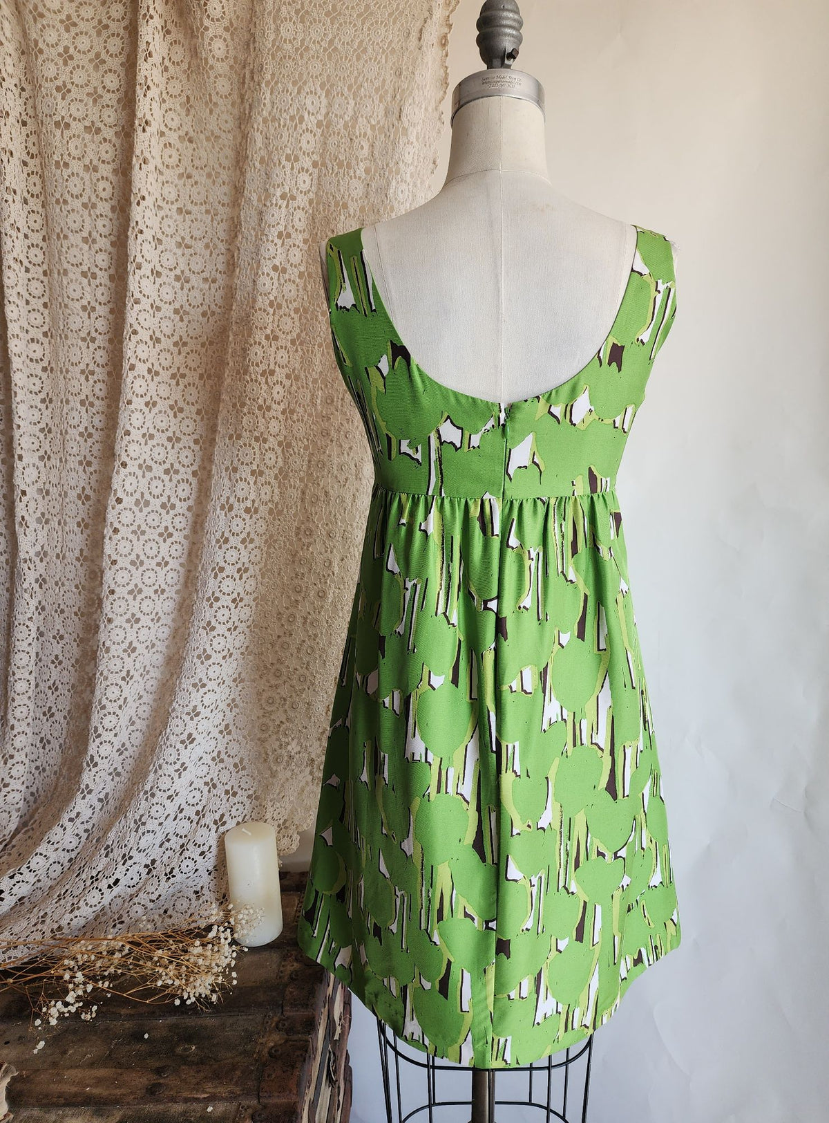 Michael Kors Mini Dress, Silk Empire Waist, Size 6P