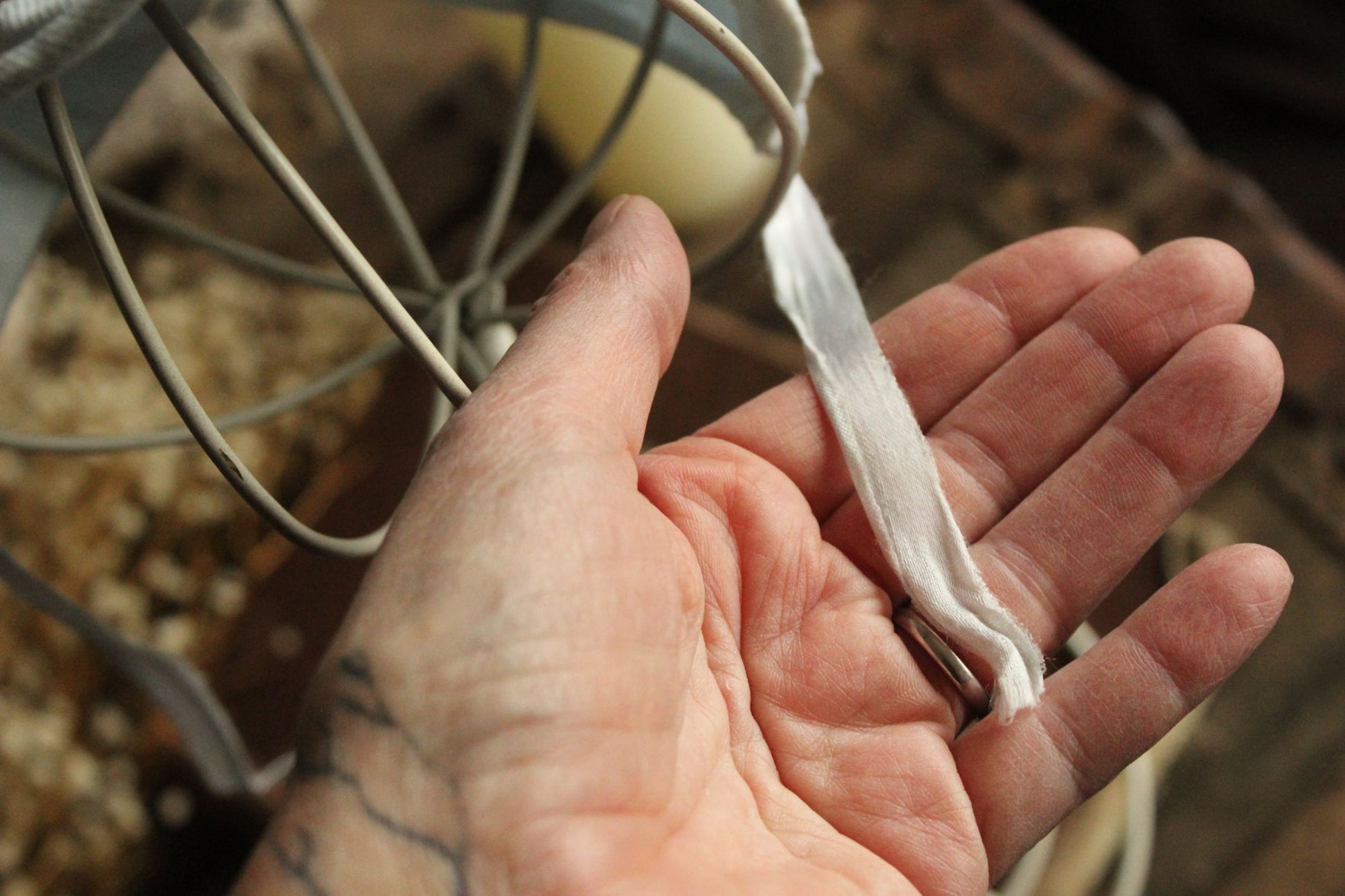 Vintage 1950s Pale Blue Embroidered Cotton Baby Bonnet