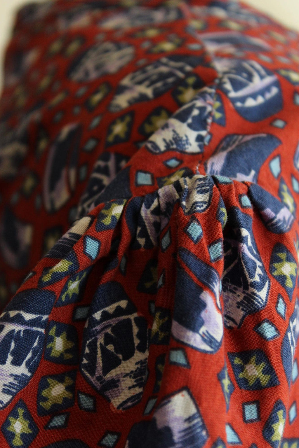 Vintage 1980's Novelty Print Shirtwaist Dress