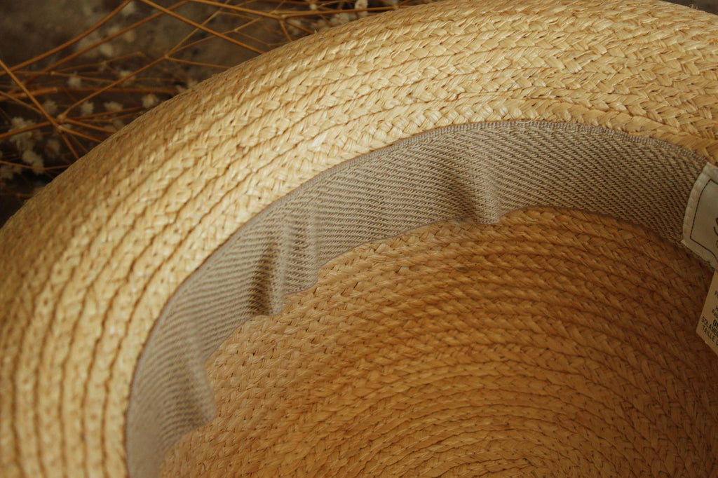 Vintage 1990s 2000s Scala Straw Wide Brimmed Sunhat with Black Ribbon