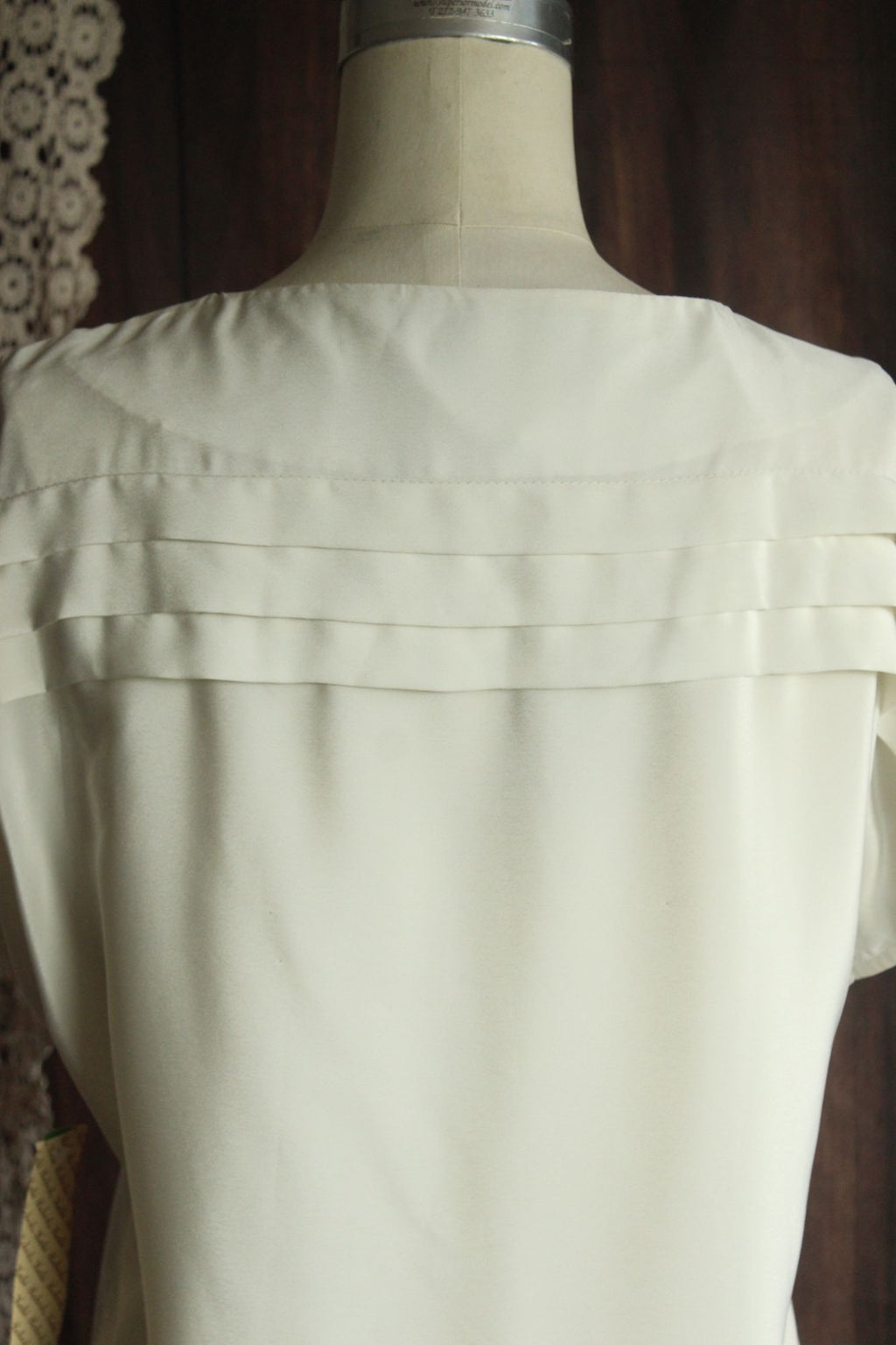Vintage 1980s NWT Kaki Roberts Winter White Blouse