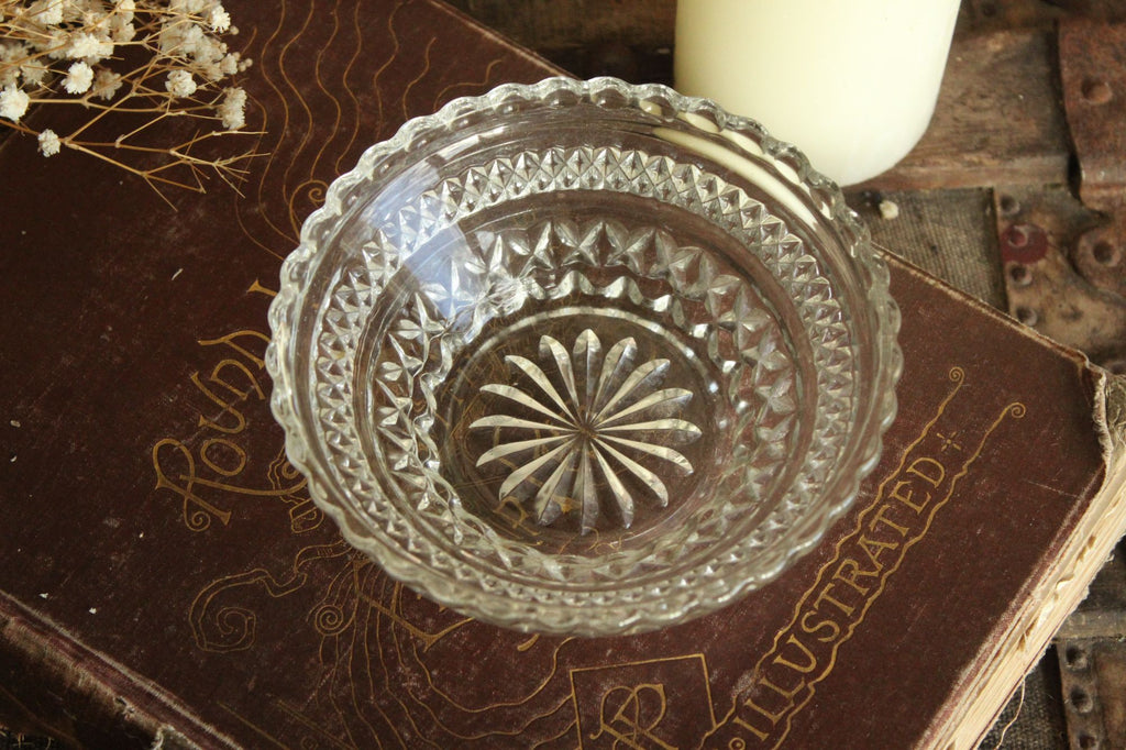 Vintage Cut Glass Bowl