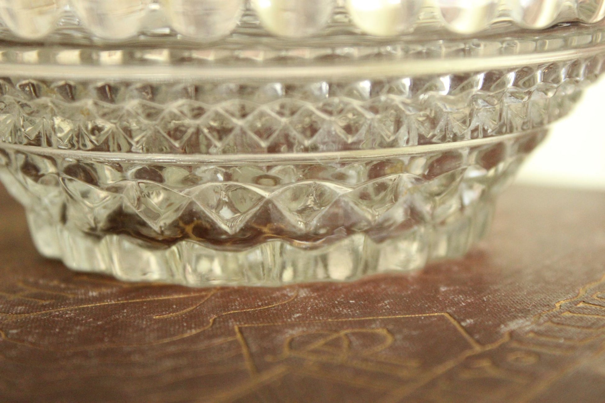 Vintage Cut Glass Bowl