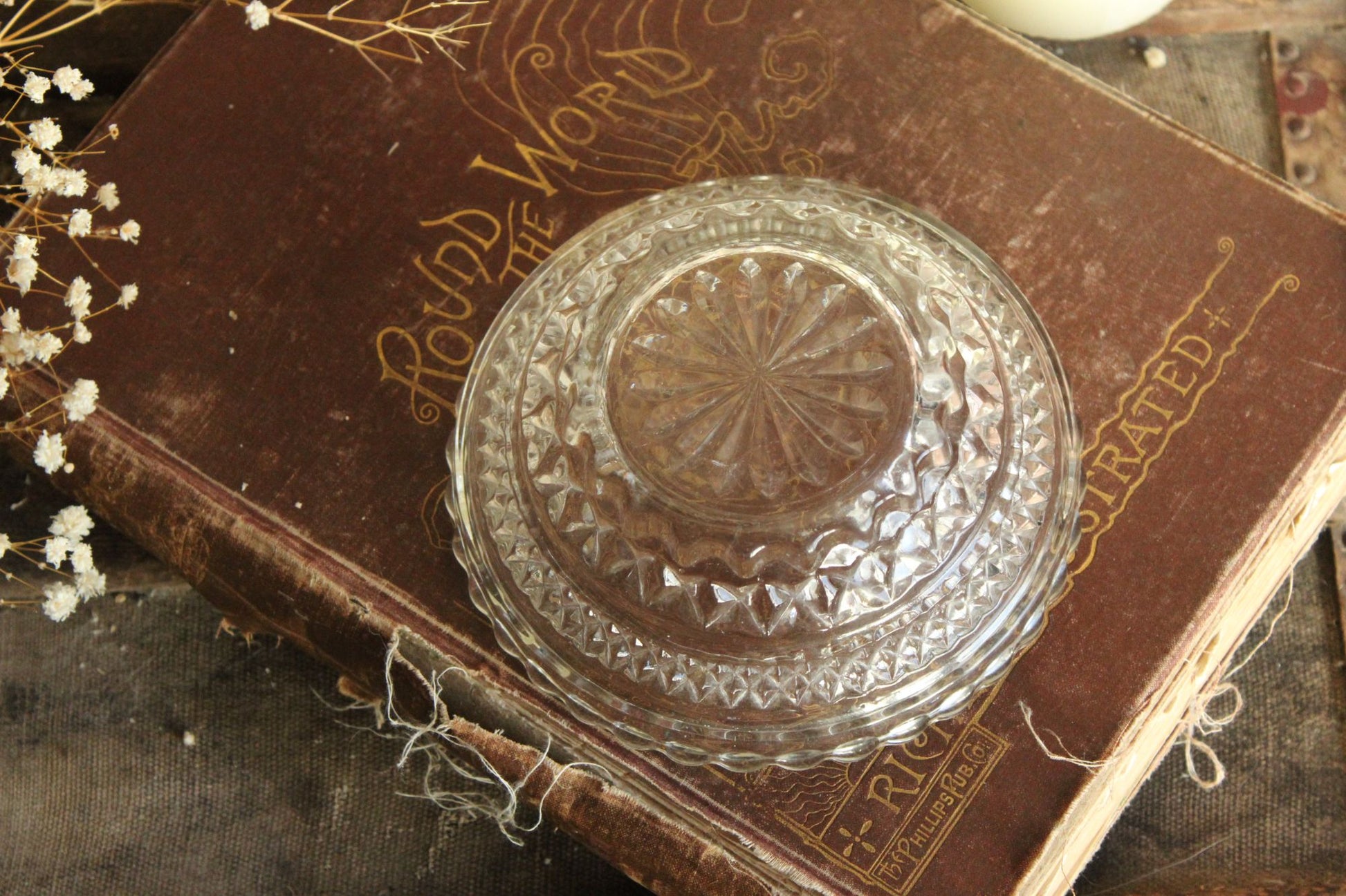 Vintage Cut Glass Bowl