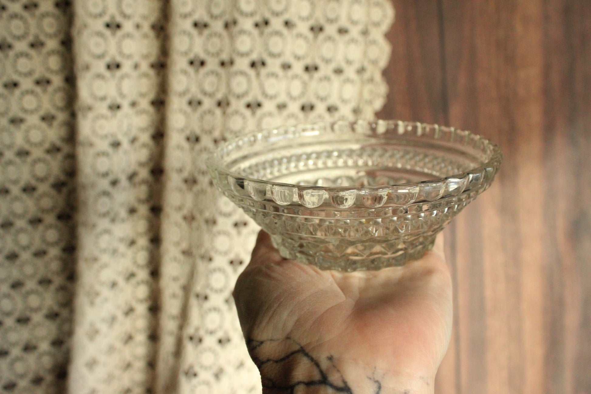 Vintage Cut Glass Bowl