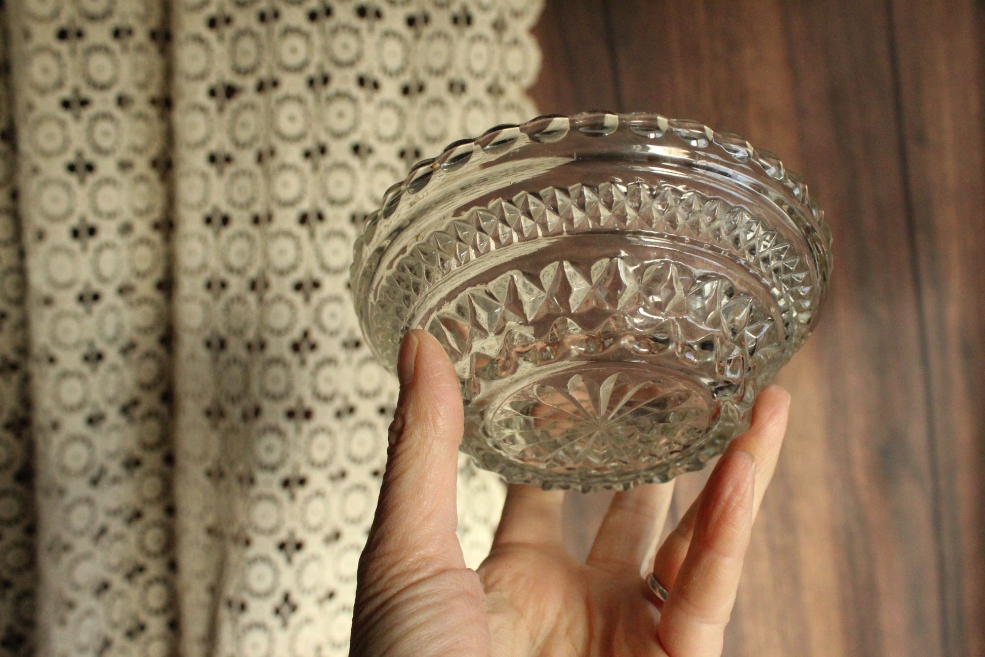 Vintage Cut Glass Bowl